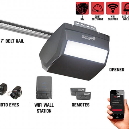 Pintu Otomatis Mighty Mule MM9434K – 1 HPe Smart Garage Door Opener