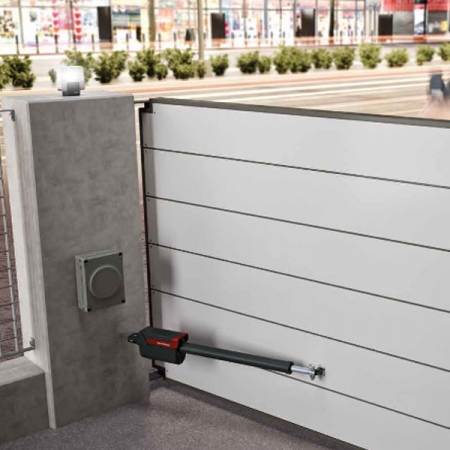 Pintu Kaca Otomatis Nice Titan Hi-Speed