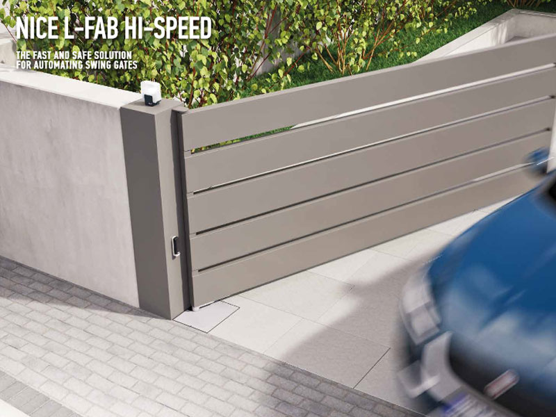 Nice Pintu Kaca Otomatis Model L-FAB Hi-Speed